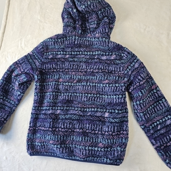 Eddie Bauer Hoodie Kid’s Large (14/16) Purple Blue Multicolor color block - Picture 10 of 12
